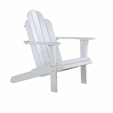 LINON HOME DCOR White Adirondack Chair 21150WHT-01-KD-U